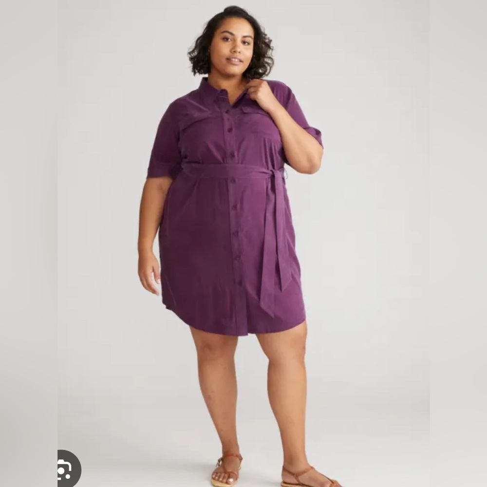 Universal Standard Shirt Dress Cupro S 14/16